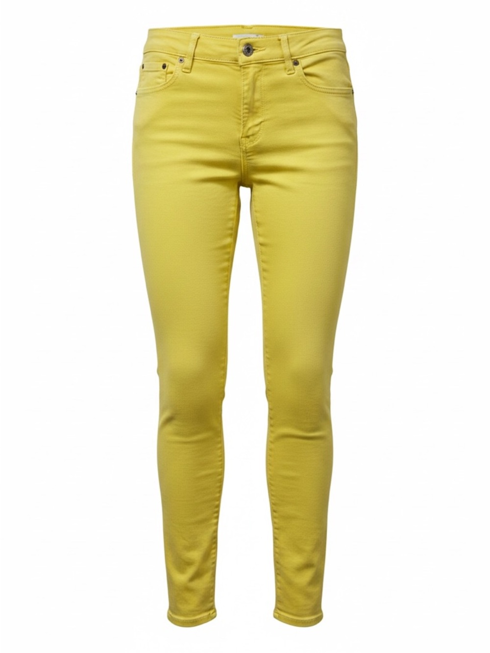 Y2K Gap 1969 Yellow Skinny Jeans | Size 25 | Bright Statement Denim Festival